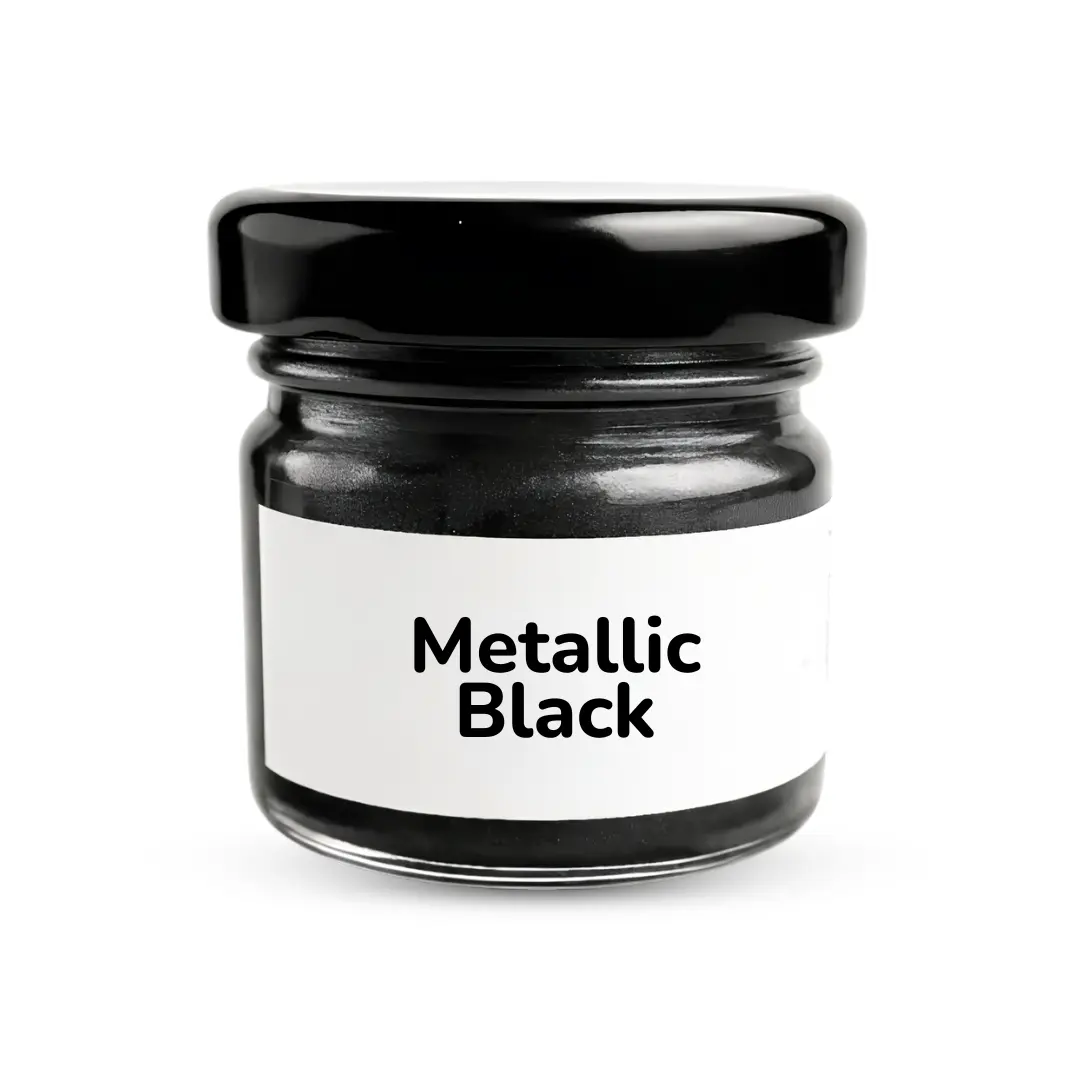 Metallic Black Gel Pigment – Premium Shimmer Color Paste for Resin Art