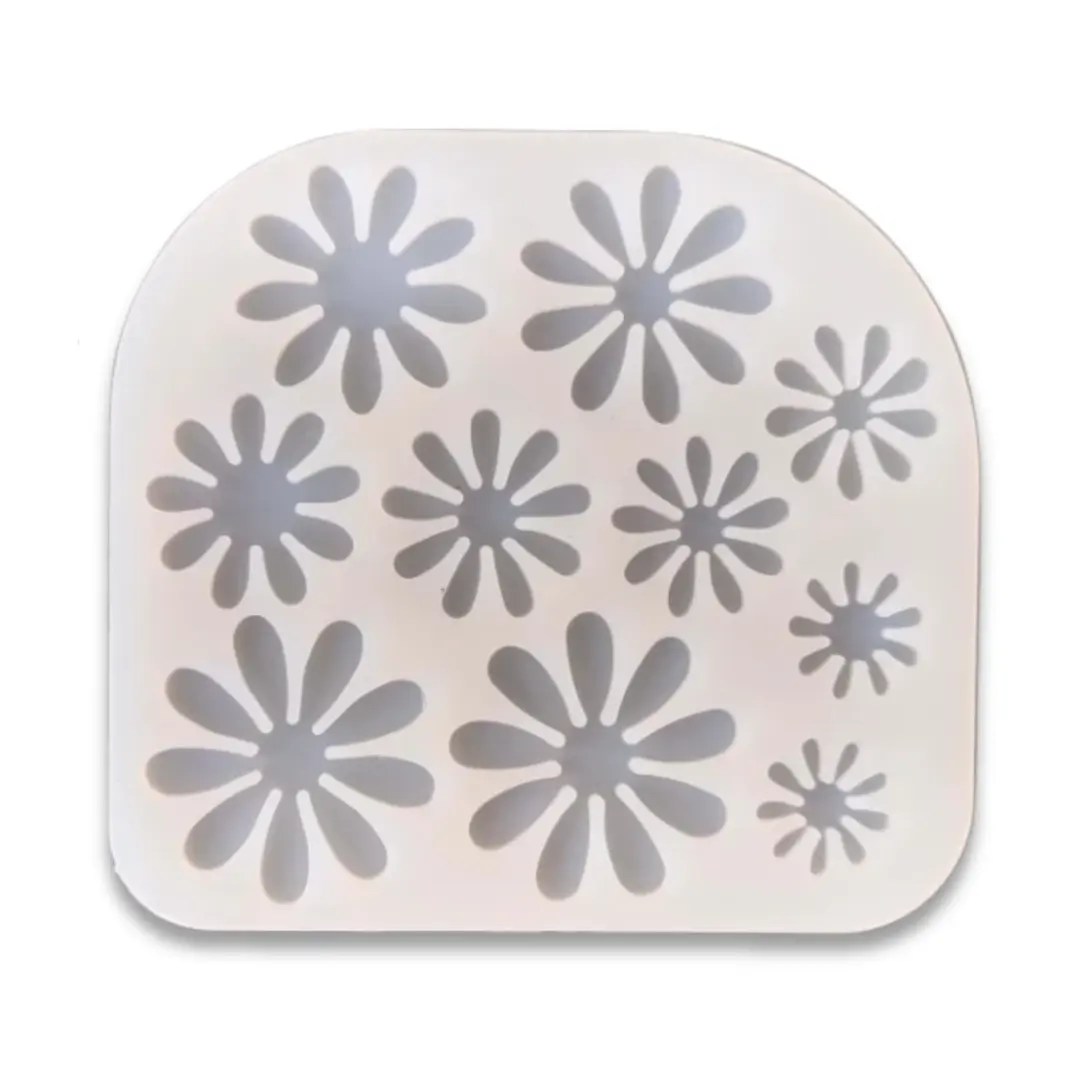 10 Cavity 3D Flower Mould for Resin Art – Silicone Mold for DIY Crafts