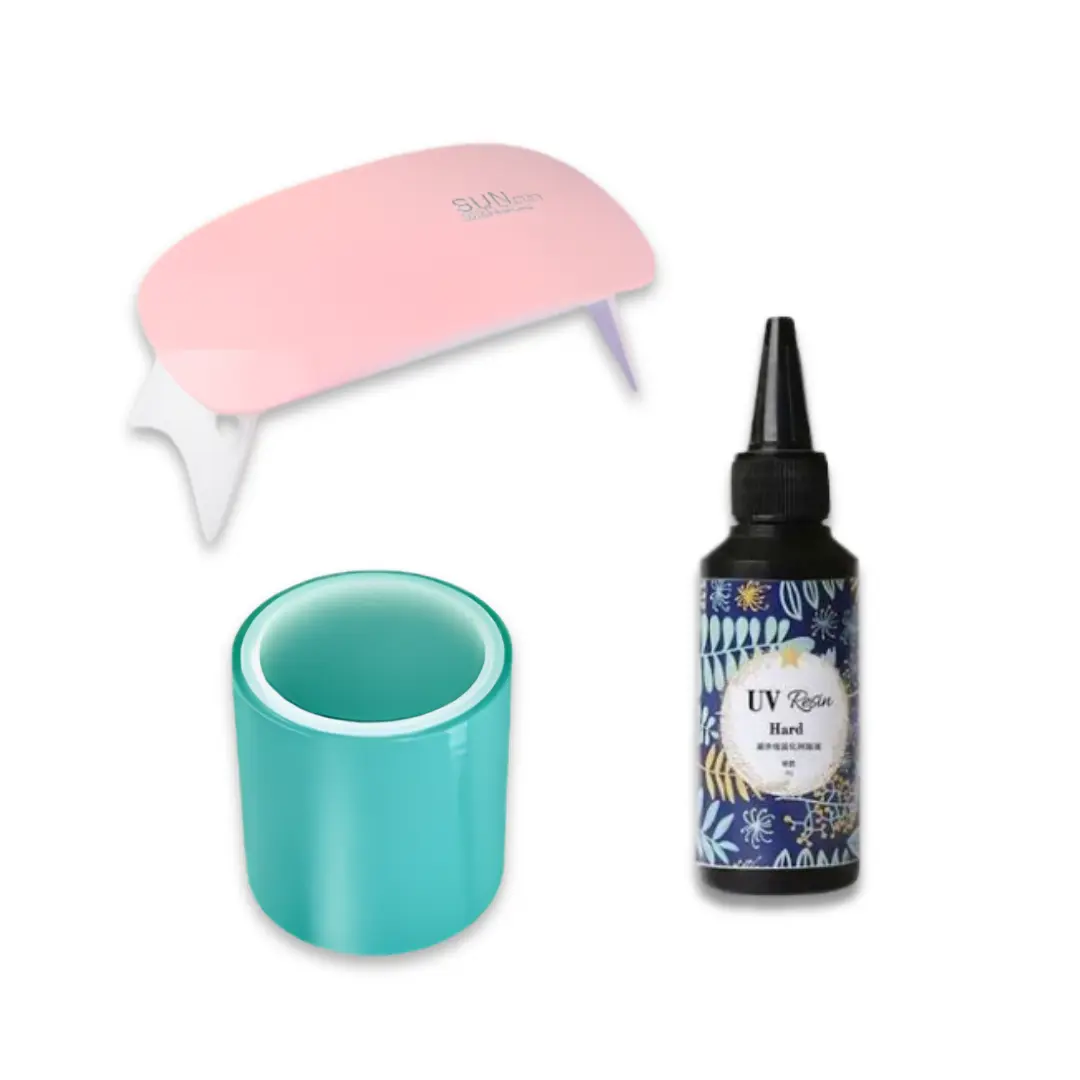 50gm UV Resin Kit with UV Tape & UV Lamp