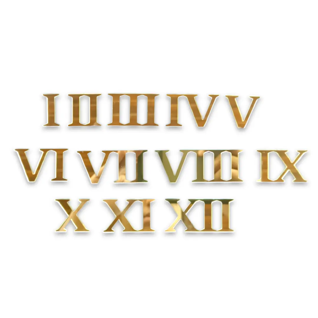 Acrylic Roman Clock Numbers