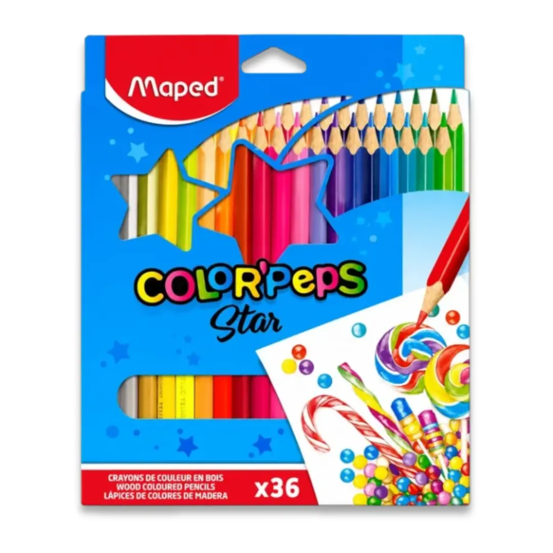 Maped Color’Peps Star Colour Pencils X 36 Shades