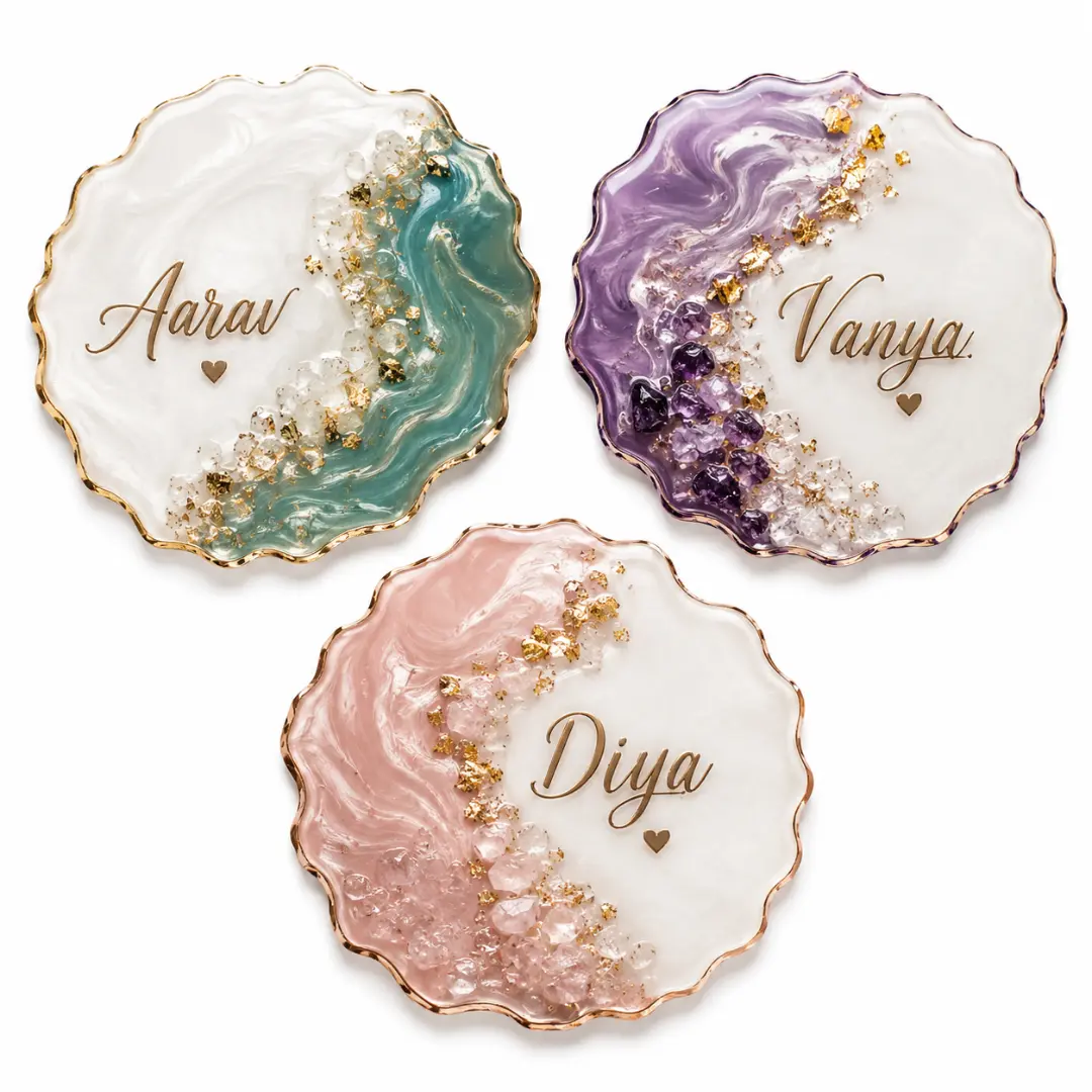 Resin Art Customized Coasters