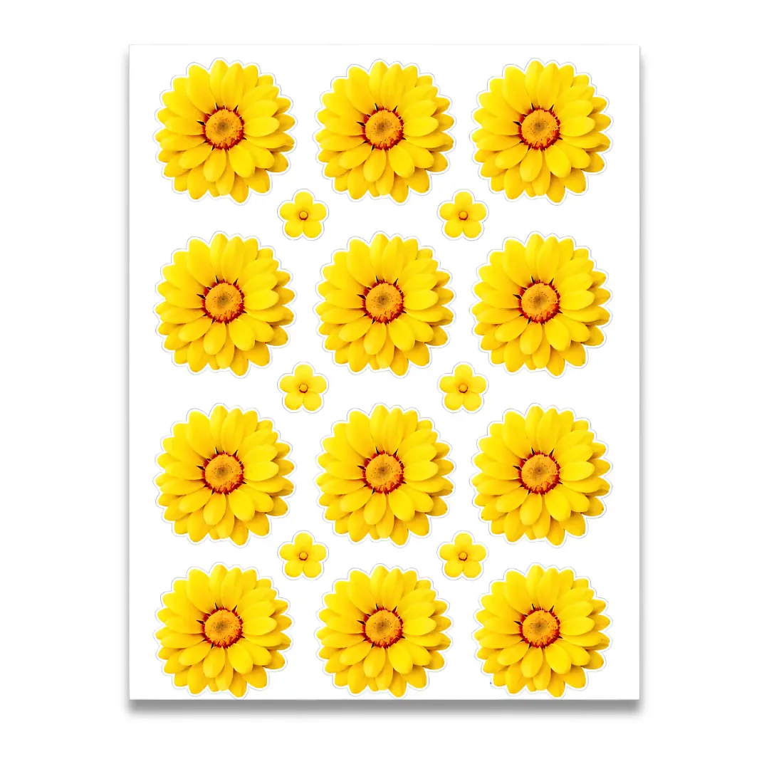 Premium Light Yellow Shade UV DTF Sticker for Resin Art