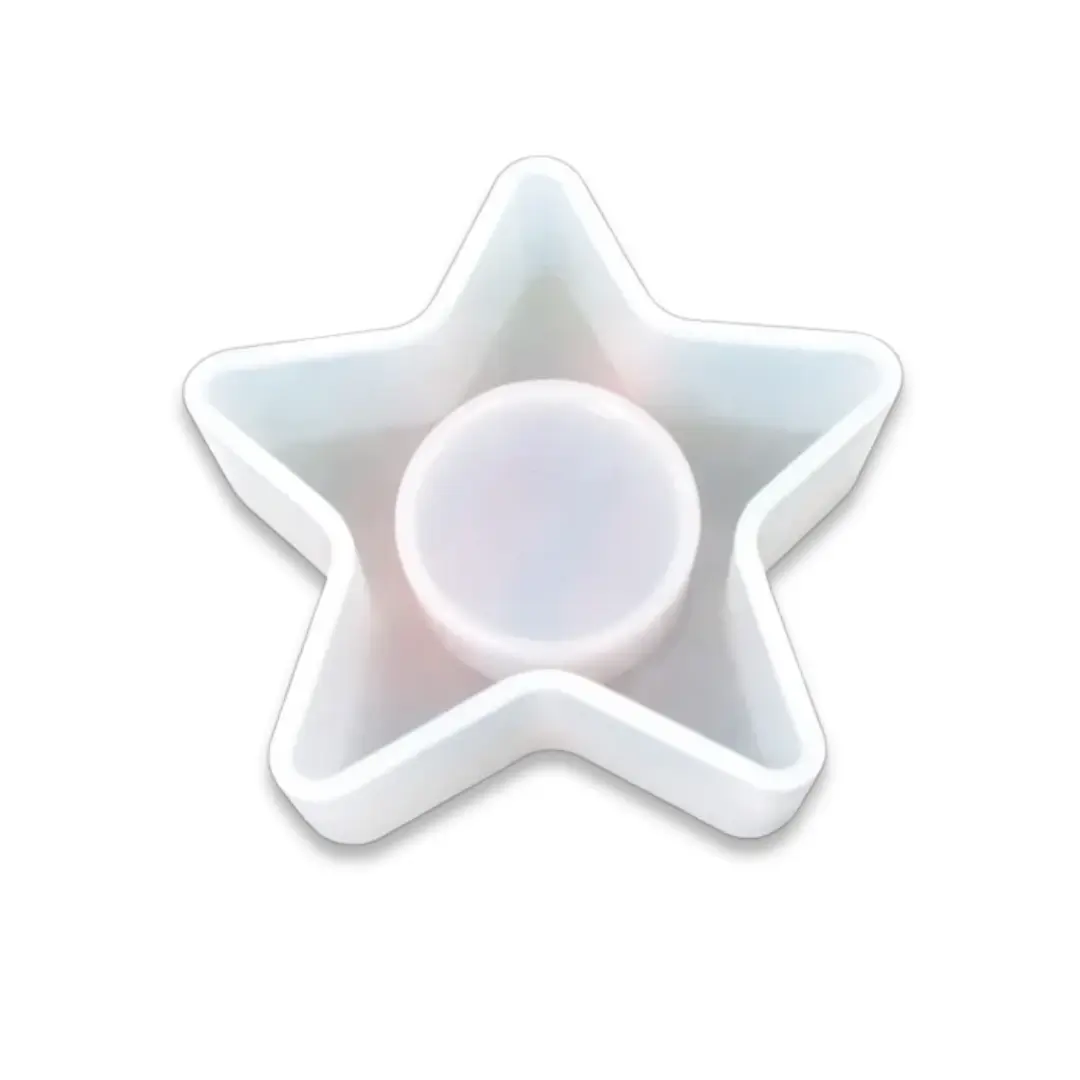 3 Star Shape Tealight Candle Holder Silicone Mould for Resin Art