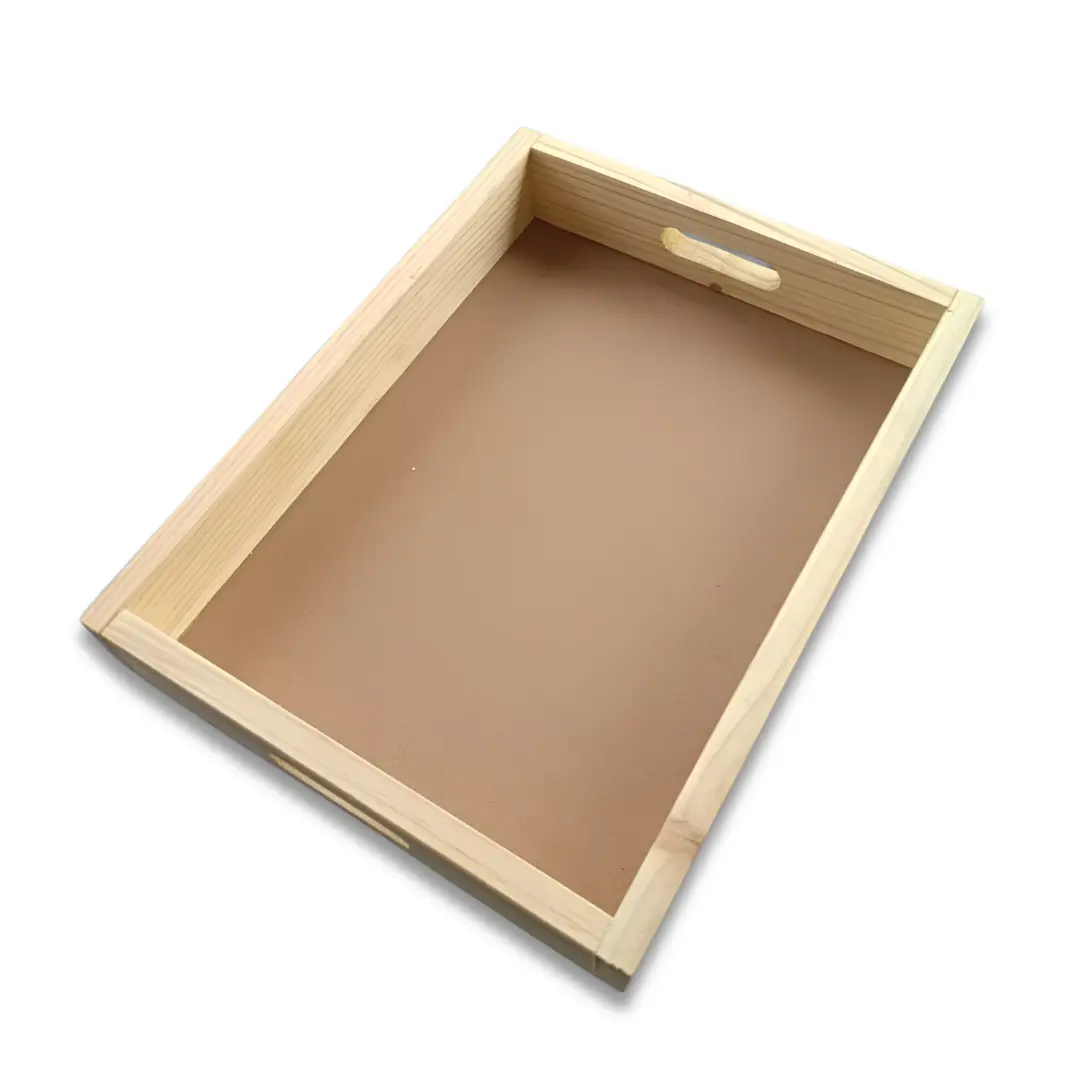 12×9 Pine Wood Tray – Handmade Wooden Serving Tray For Resin Art