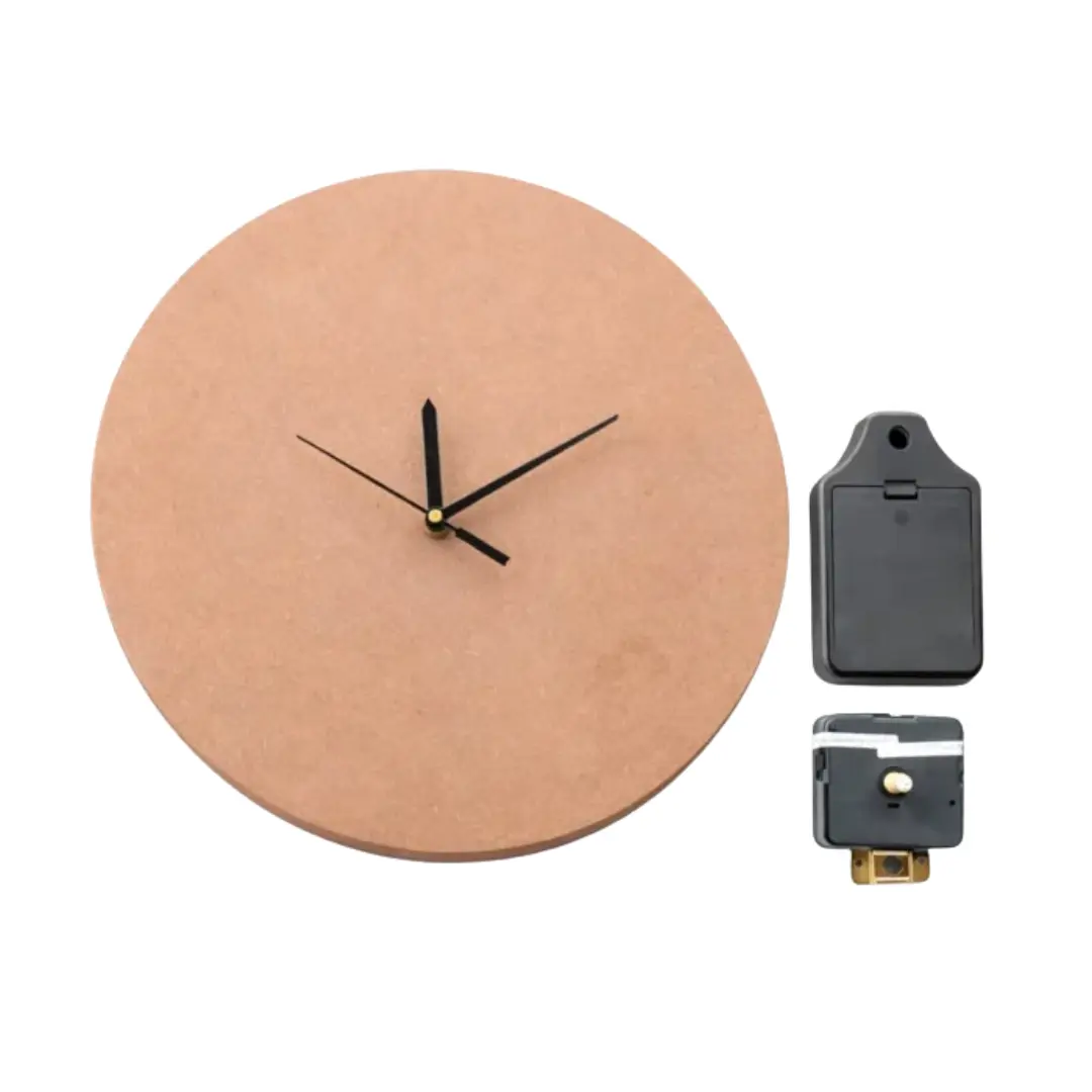 11.5″ Clock Set with Black Hands – DIY Resin Wall Clock Kit with Clock