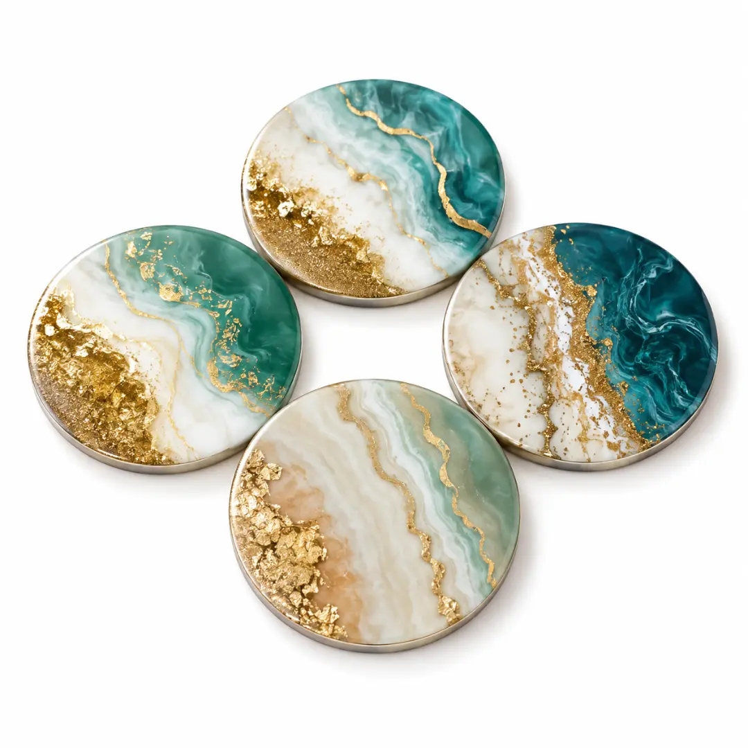 Resin Art Coasters