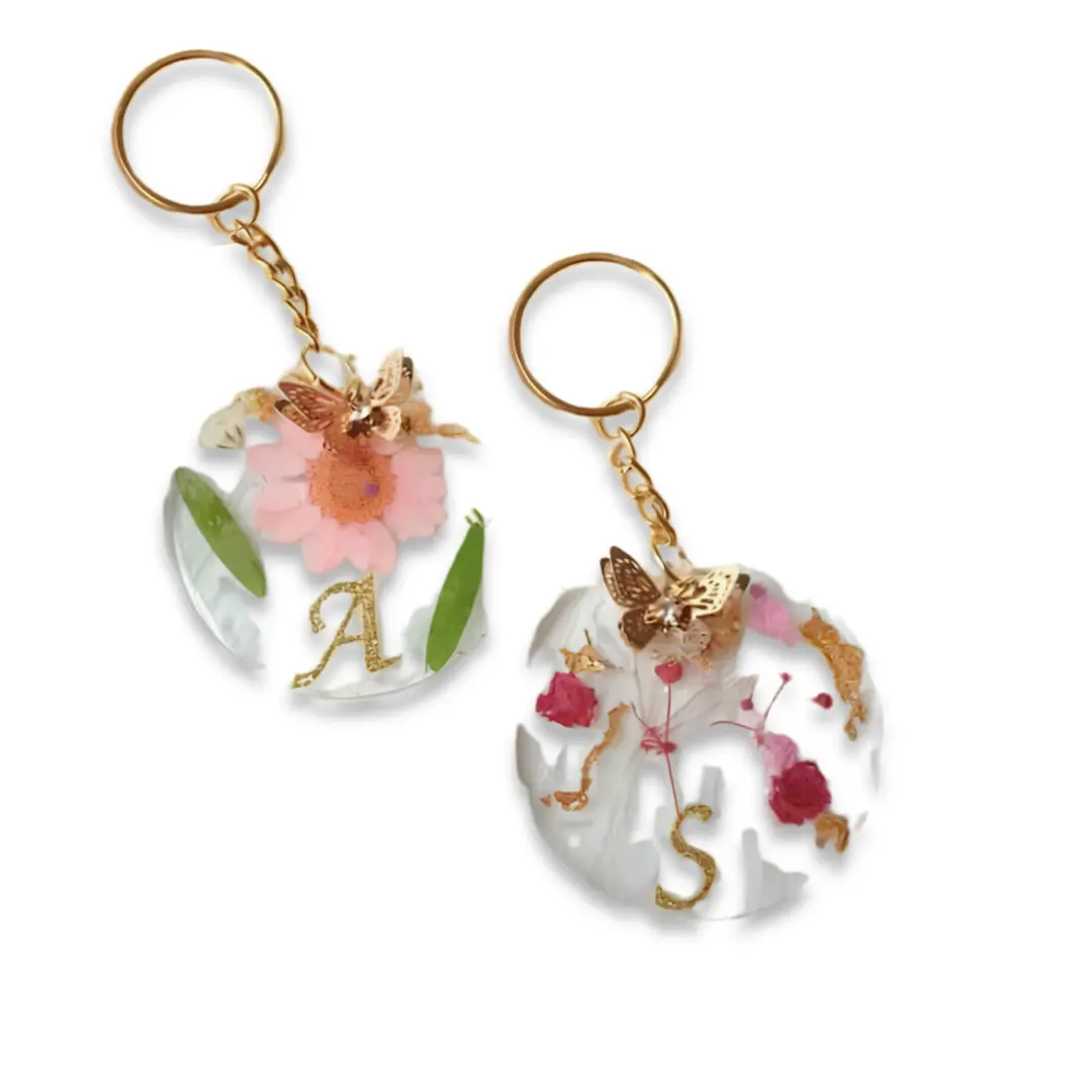 Couple Resin Resin Keychains