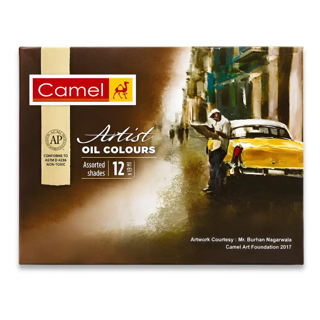 Camel Artist Oil Colours Assorted Shades 12 x 20ml