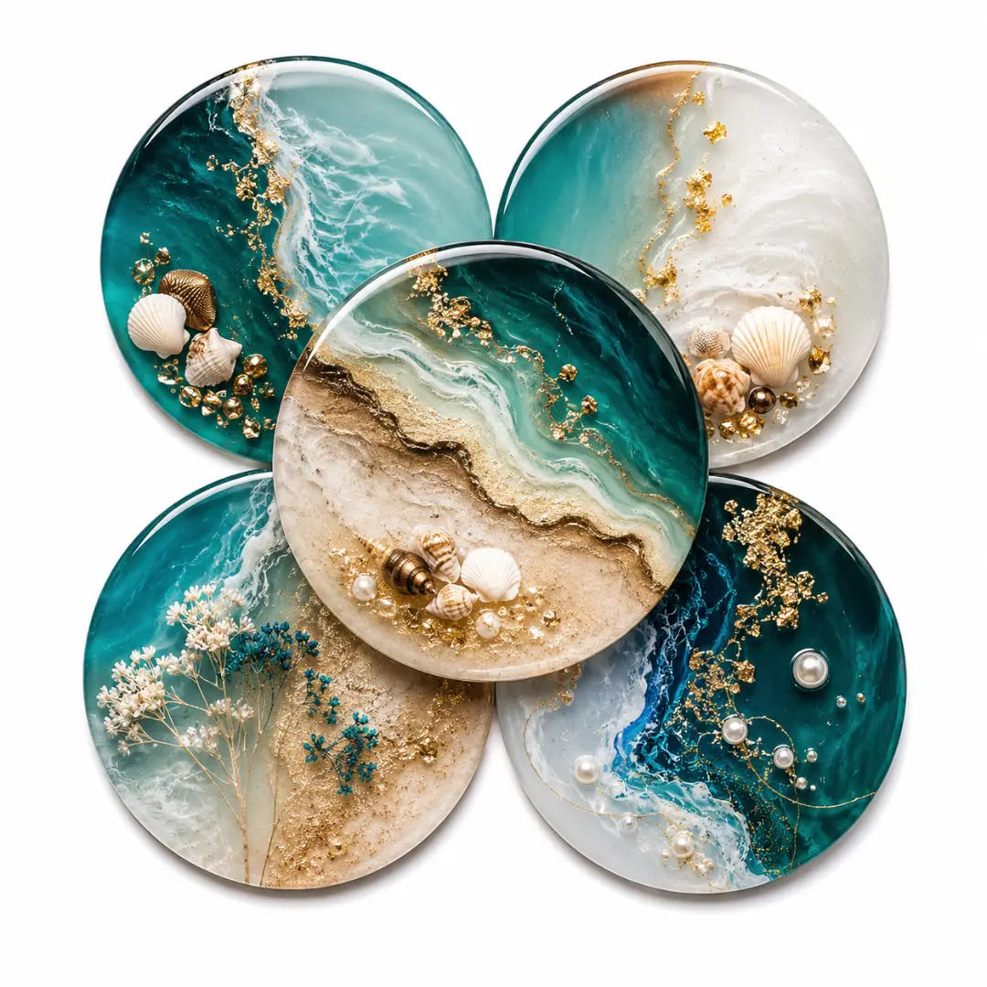 Resin Art Designer Coasters