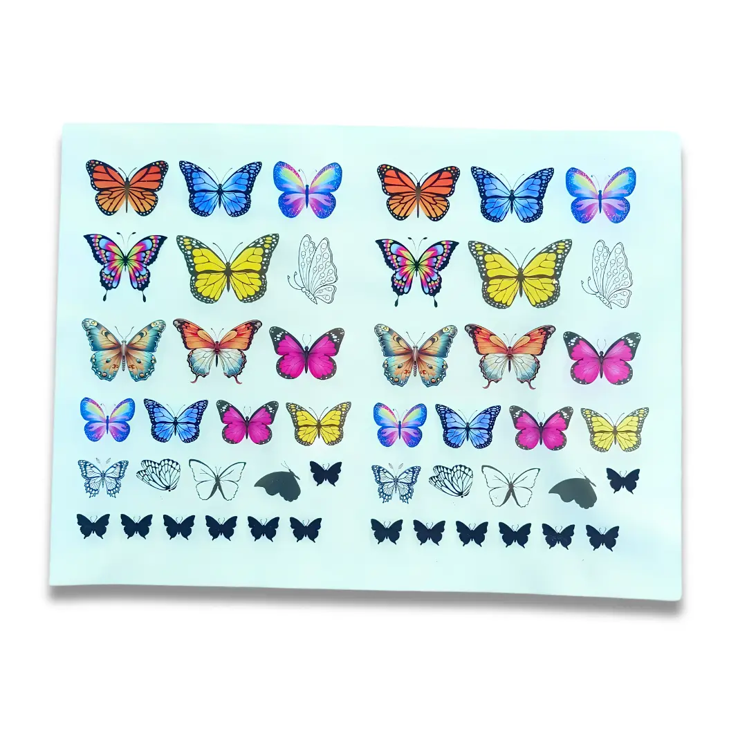 3D Butterfly Insert Sticker Sheet for Resin Art