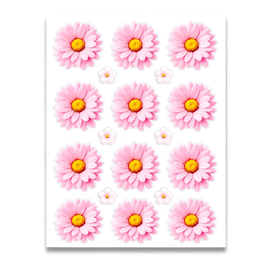 Premium Baby Pink Shade UV DTF Sticker for Resin Art