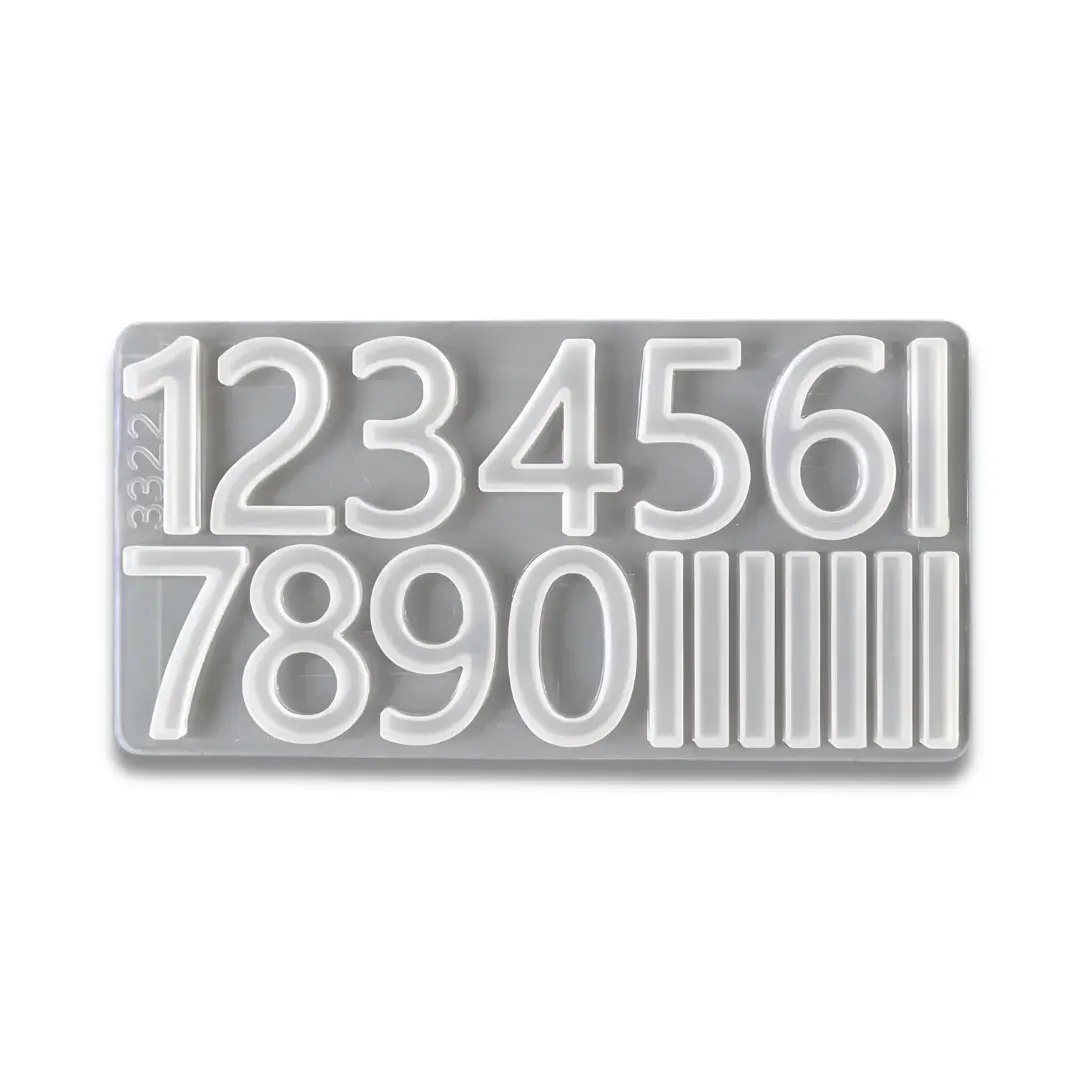 Numerical Number Silicone Mould – Resin Number Casting Mould for DIY Crafts