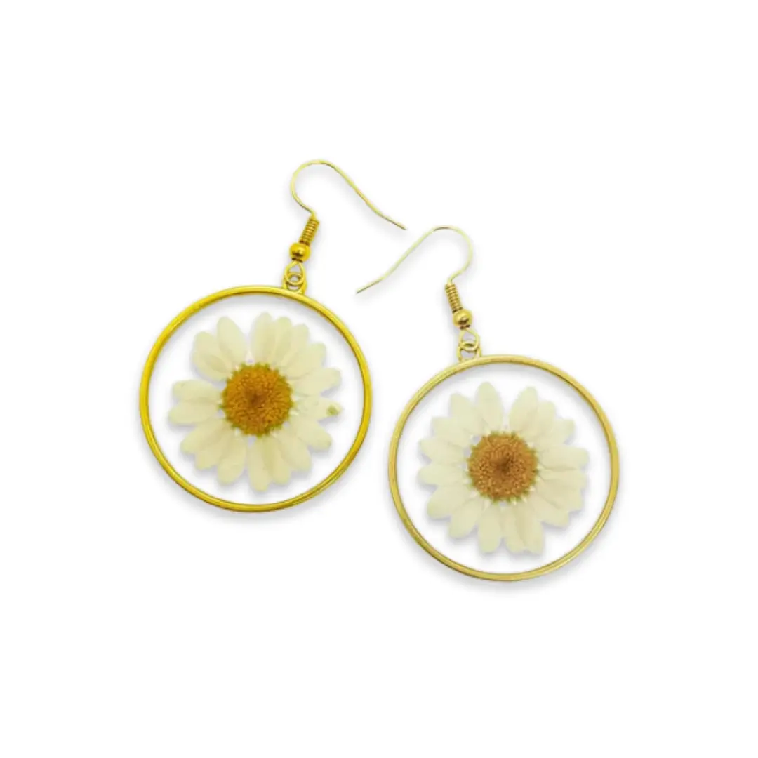 Resin Art Jhumka Earrings